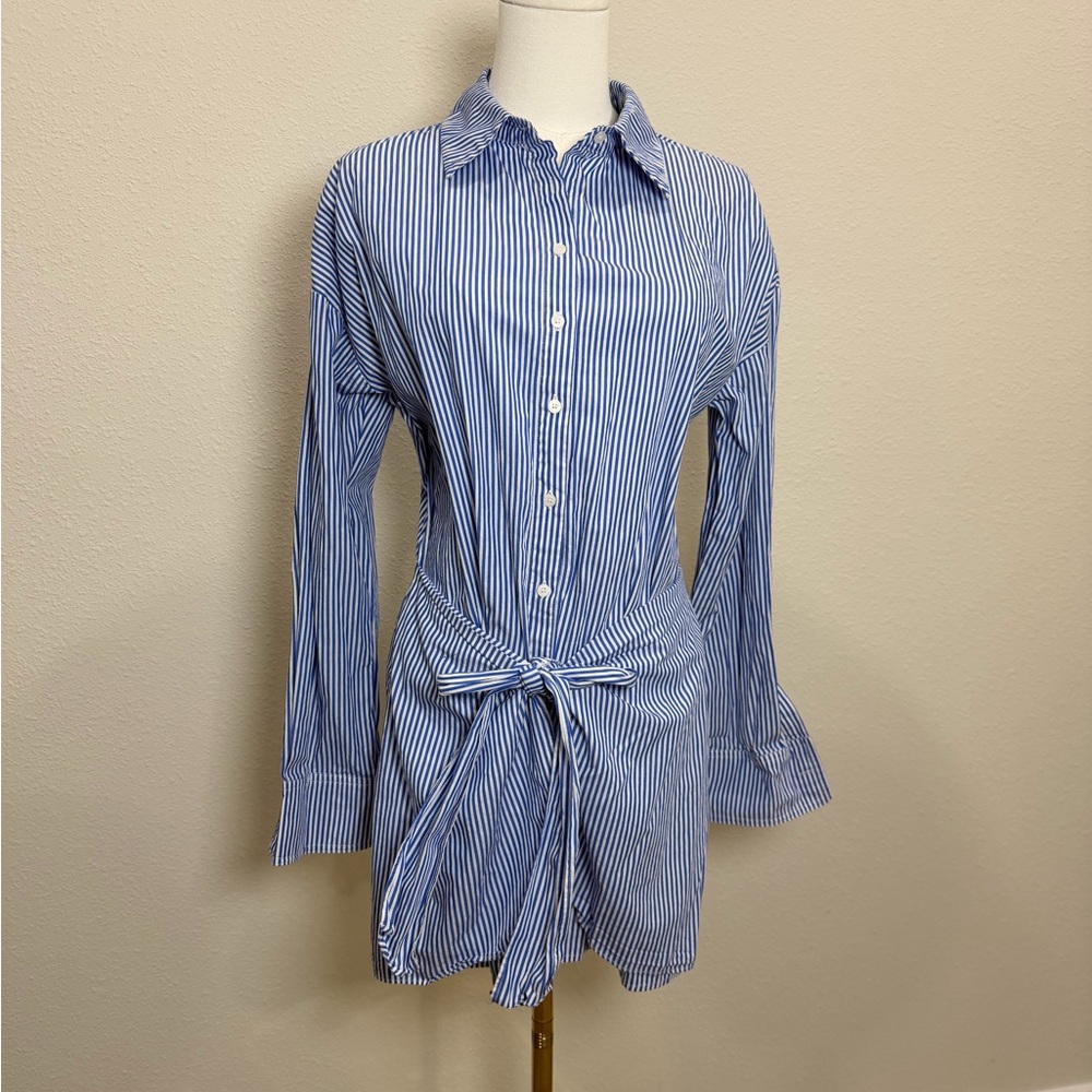 Lucy Paris Striped Shirt Dress